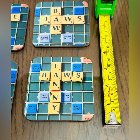 Scottish Humor Scrabble Coaster Set - Picture 3 of 3